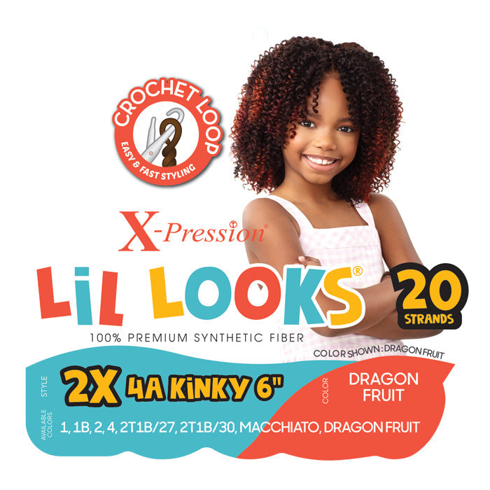 Outre X-Pression Lil Looks Crochet Loop Braid - 2X 4A KINKY 6"