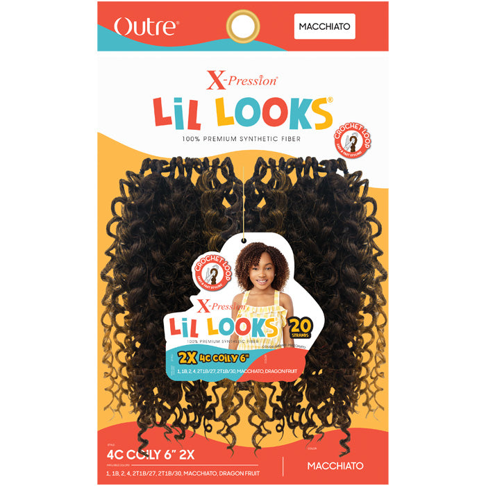 Outre X-Pression Lil Looks Crochet Loop Braid - 2X 4C COILY 6"