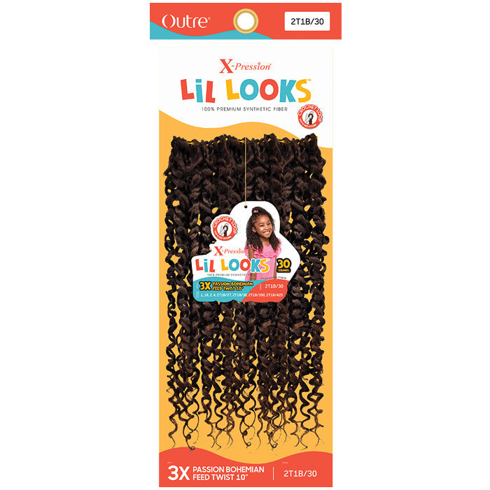Outre X-Pression LiL Looks Crochet Loop Braid - BOHEMIAN FEED TWIST 10" 3X