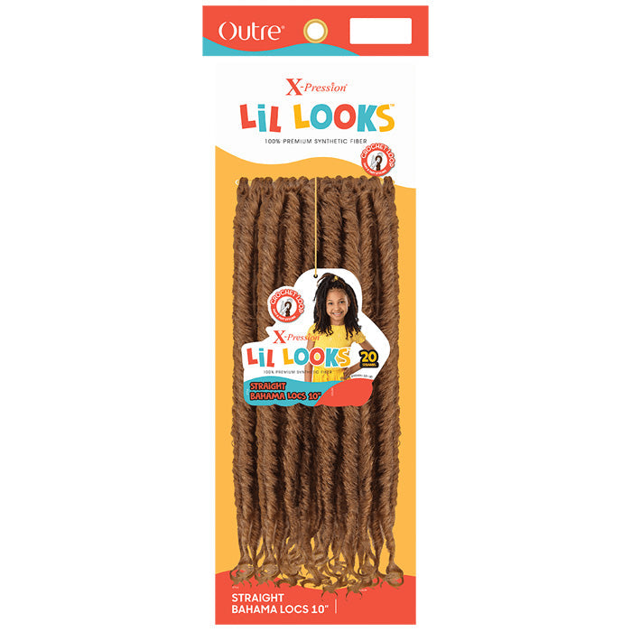 Outre X-Pression LiL Looks Crochet Loop Braid - STRAIGHT BAHAMA LOCS 10"