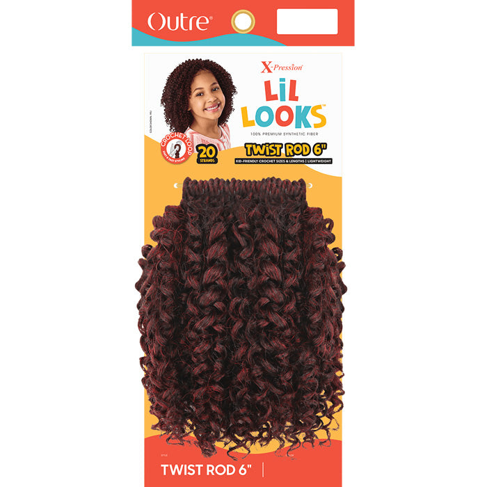 Outre X-Pression LiL Looks Pre-Looped Crochet Braid - TWIST ROD 6"
