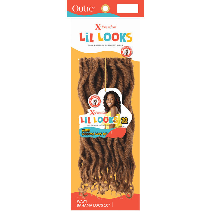 Outre X-Pression LiL Looks Crochet Loop Braid - WAVY BAHAMA LOCS 10"