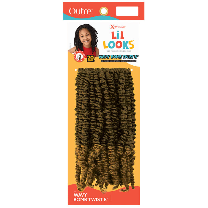 Outre X-Pression LiL Looks Crochet Loop Braid - WAVY BOMB TWIST 8"