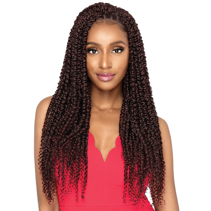 Outre X-Pression Twisted Up Crochet Loop Braid - PASSION BOHEMIAN FEED TWIST 22"