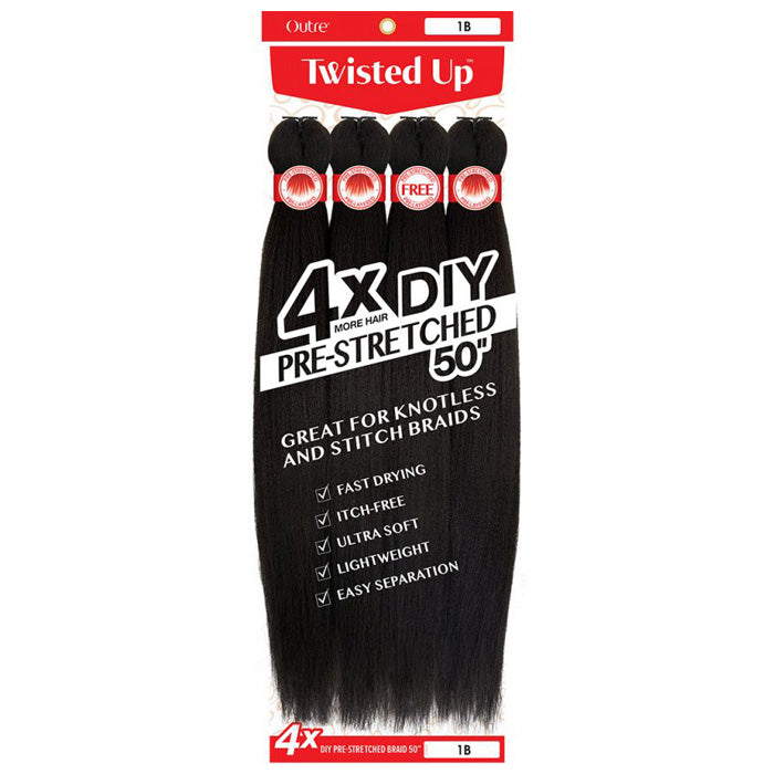 Outre Twisted Up DIY Braids - PRE-STRETCHED 40"/50"/60" 4X