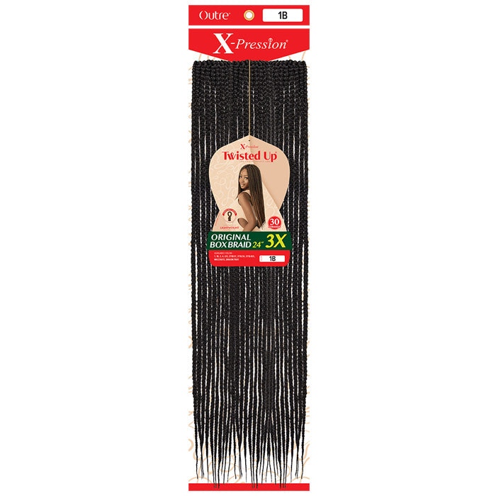 Outre X-Pression Twisted Up Crochet Loop Braid - ORIGINAL BOX BRAID 3X (18"/24"/30")