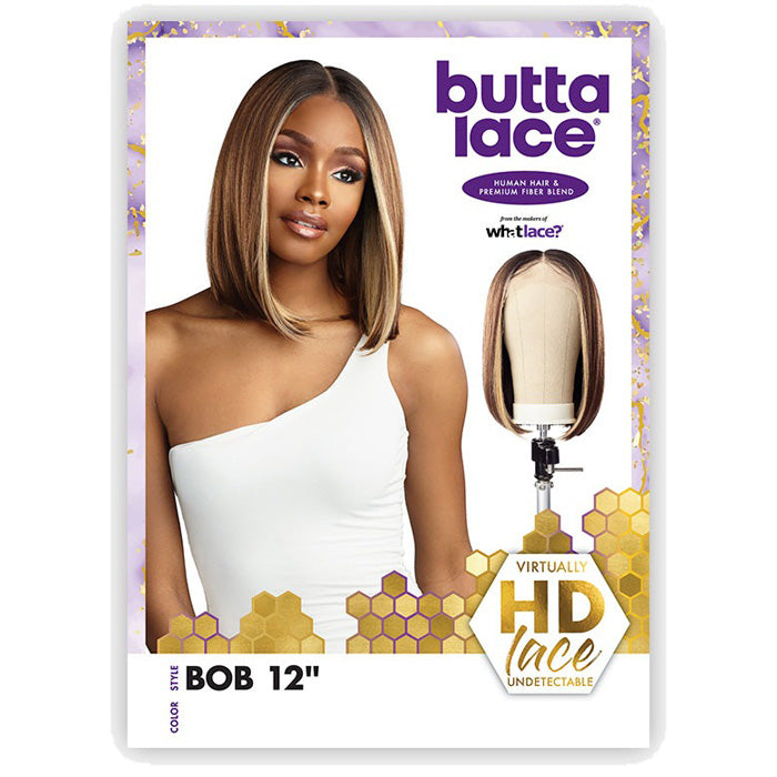 Sensationnel Butta Lace Human Hair Blend HD Lace Wig - BOB 12