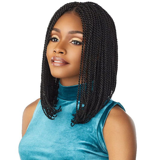 Sensationnel Cloud 9 Swiss Lace Hand-Braided 4x4 Lace Part Wig - SENEGAL TWIST BOB