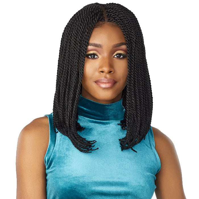 Sensationnel Cloud 9 Swiss Lace Hand-Braided 4x4 Lace Part Wig - SENEGAL TWIST BOB