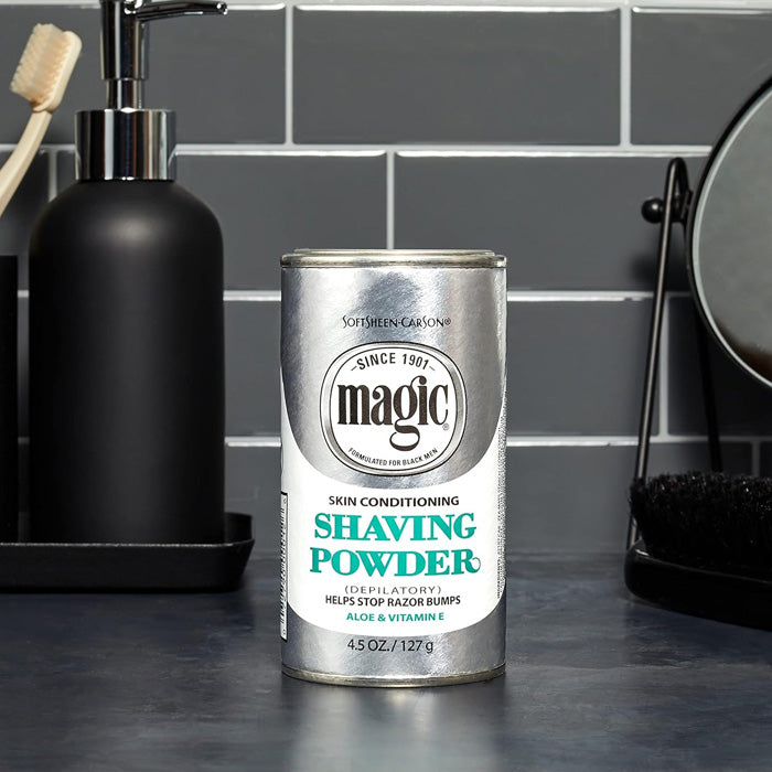 Magic SKIN CONDITIONING SHAVING POWDER - Platinum 4.5 oz
