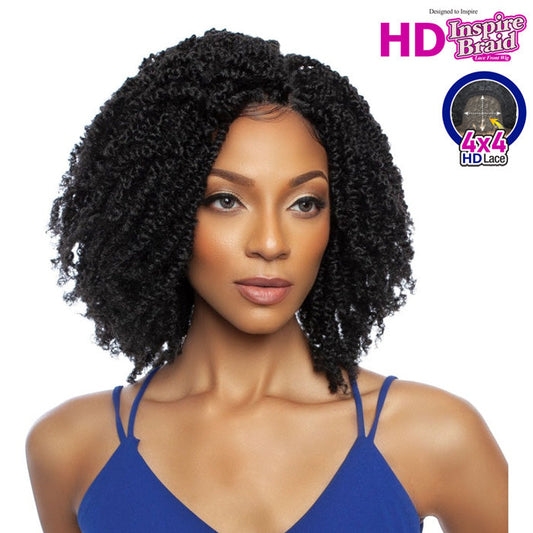 Mane Concept Inspire Synthetic Braid 4x4 HD Lace Front Wig - RCHB202 BAHAMAS TWIST 14"