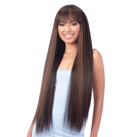Mayde Beauty Candy Curtain Bang Synthetic Full Wig - ERIN
