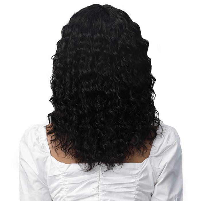 Bobbi Boss 100% Unprocessed Human Hair Wet & Wavy 5.5" Deep Lace Part Wig - MHLF441 MARGARET