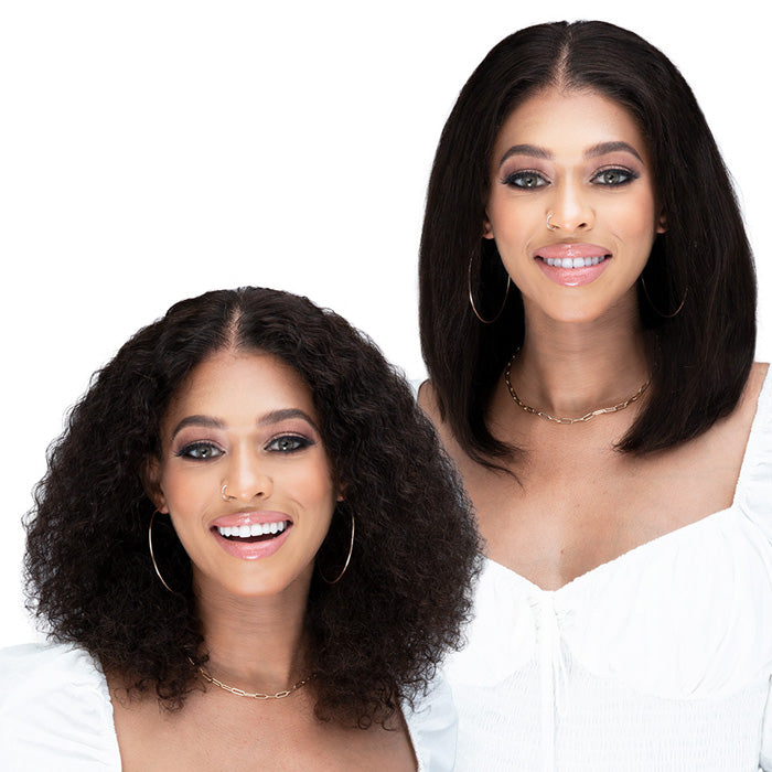 Bobbi Boss 100% Unprocessed Human Hair 13X4 HD Lace Wet & Wavy Wig - MADISON