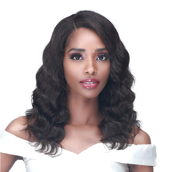 Bobbi Boss Unprocessed Human Hair 13"X4" Hand Tied Deep HD Lace Wig - MHLF537 HAYDEN