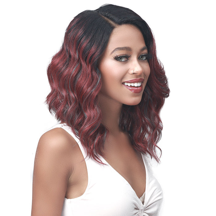 Bobbi Boss Premium Synthetic Lace Front Wig 4.5' Deep Lace Part MLF487 HENNA