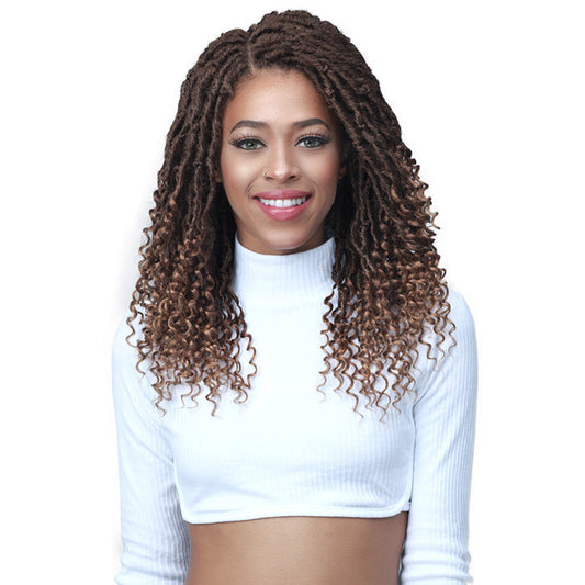 Bobbi Boss 4X4 Lace Front Wig - MLF617 MICRO LOCS CURLY TIPS 22