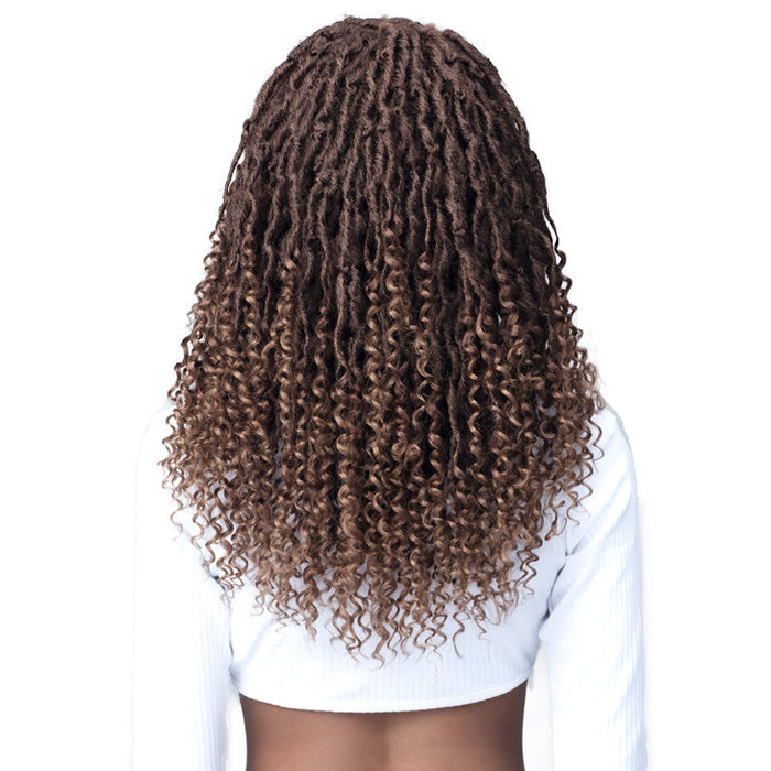 Bobbi Boss 4X4 Lace Front Wig - MLF617 MICRO LOCS CURLY TIPS 22