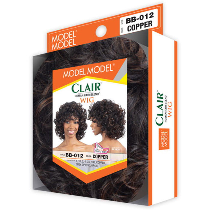 Model Model Clair Human Hair Blend Full Wig - BB-012