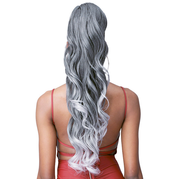 Bobbi Boss Human Hair Blend Tress Up Ponytail LOOSE CURL 28