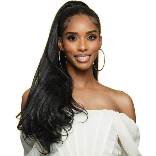 Bobbi Boss Miss Origin Tressup Human Hair Blend Drawstring Ponytail - KINKY BLOW OUT 24
