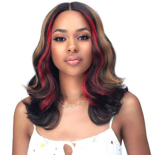 Bobbi Boss Miss Origin Premium Human Hair Blend 5" HD Lace Front Wig - MOGL101 LIV