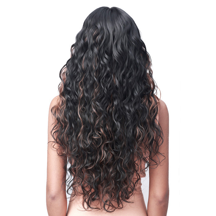 Bobbi Boss Human Hair Blend 5" Deep Part HD Lace Wig - MISS ORIGIN FRENCH WAVE 24