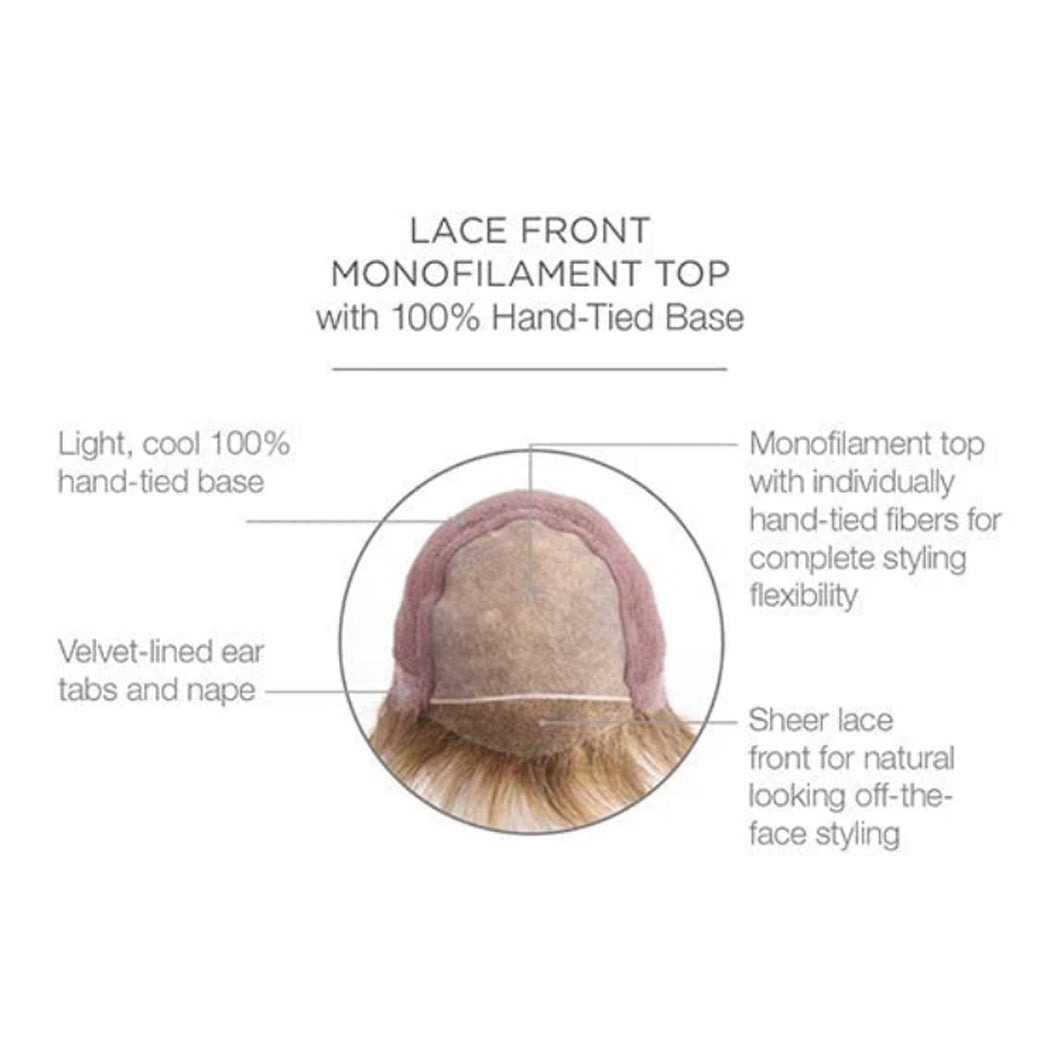 [PRE-ORDER] JBEXTENSION APRIL MONO Monofilament Handmade Wig 6X5 Full Monofilament Hand Tied Top Wig 18 Inches Mix Blonde Mono Lace Wig With Anti-slip Silicone Strips Glueless Wig APRIL MONO MIX BLONDE【BENDY EAR TABS】