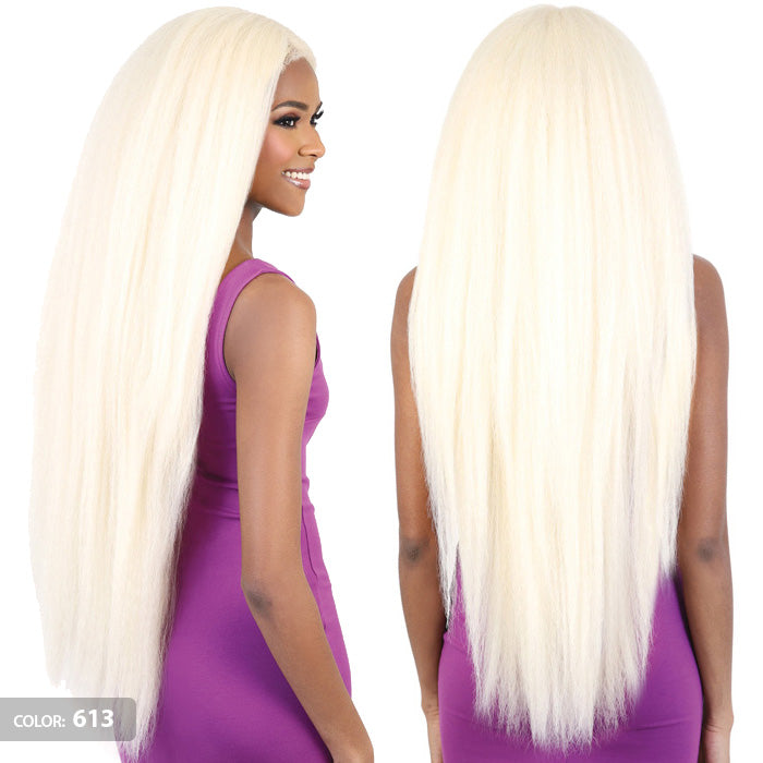 Motown Tress Glam Touch Human Hair Blend Glueless HD Lace Deep Part Wig - HBL BLOW