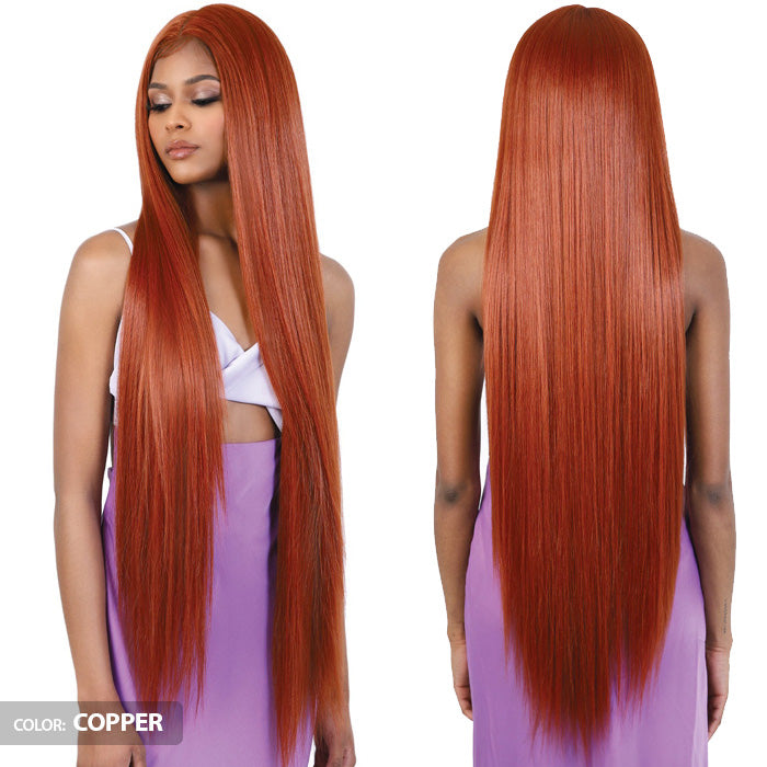 Motown Tress Glam Touch Lace Glueless Human Hair Premium Blend HD Lace Deep Part Wig - HBL.FREE40