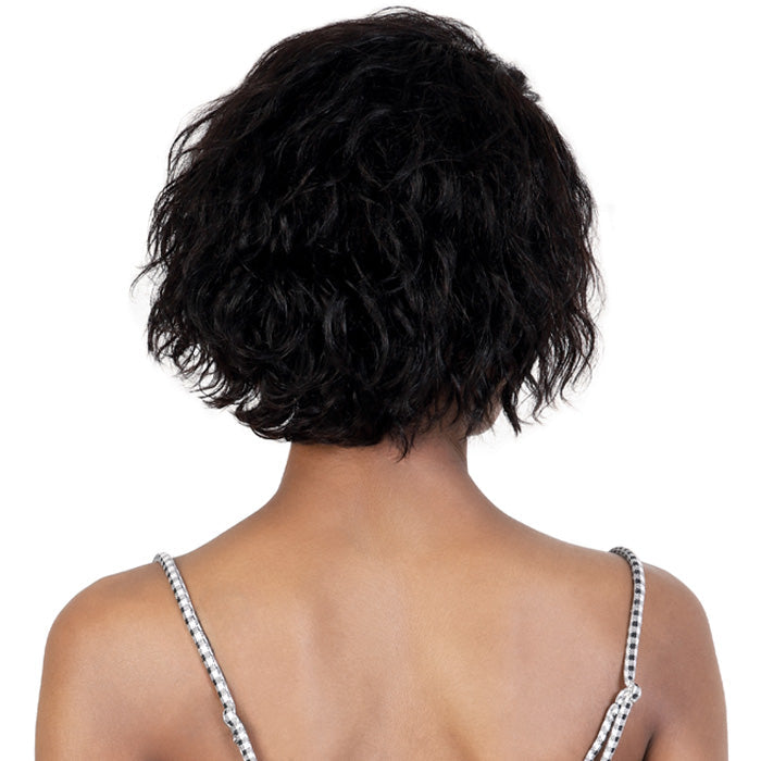 Motown Tress Secret Glueless 100% Virgin Remy Human Hair 13x4 HD Lace Front Wig - FRENCH WAVY BOB 10"