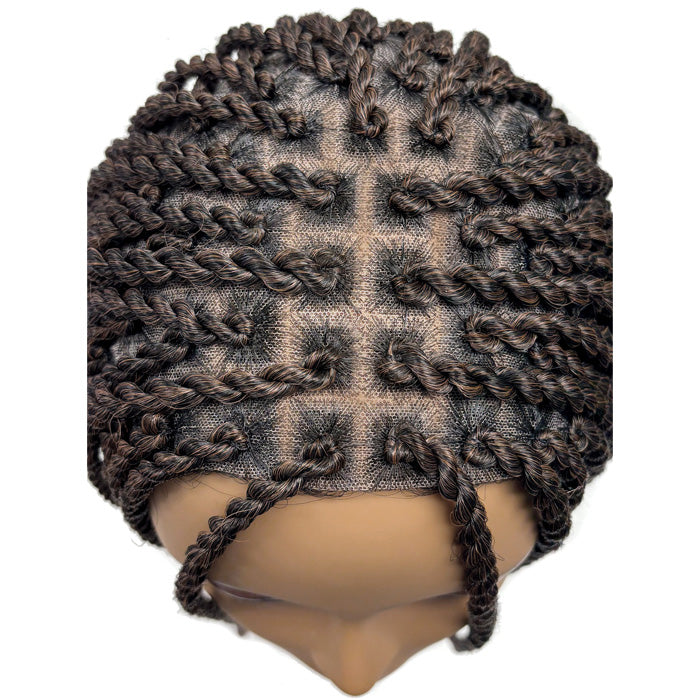 Motown Tress Glueless HD Hand-Braided Full Lace Wig - LONG SENEGAL TWIST SQUARE TOP - WLBII.SN26