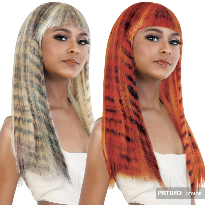 Motown Tress Day Glow Wig Print Full Wig - CHEETAH 24"