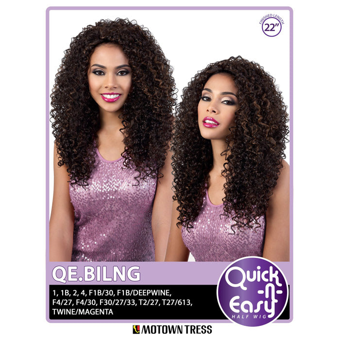 Motown Tress Quick n Easy Half Wig - QE.BLING