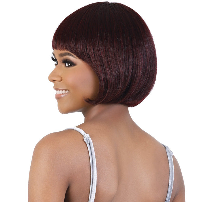 Motown Tress Silver Gray Hair Collection 100% Human Hair Wig - SH PERRI