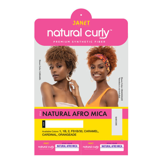 Janet Collection Natural Curly Full Wig - NATURAL AFRO MICA