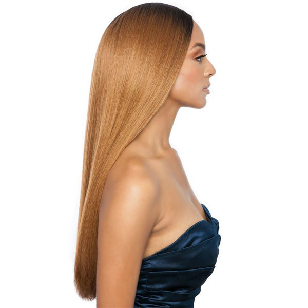 Brown Sugar Human Hair StyleMix Uniweave V Part Wig - BSUW07 NATURAL STRAIGHT 28 Inch
