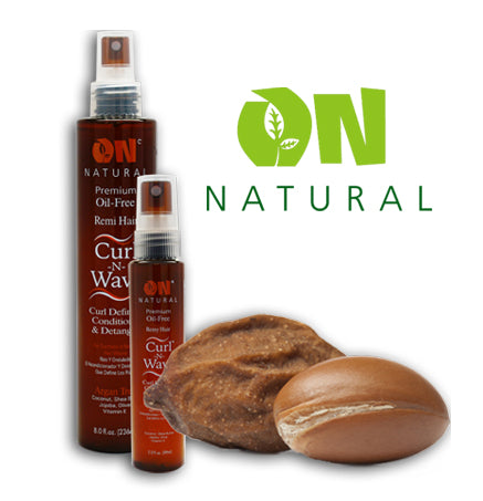 ON Organic Natural Curl-N-Wavy Argan Tree Curl Defining Conditioner & Detangler 2 oz / 8 oz