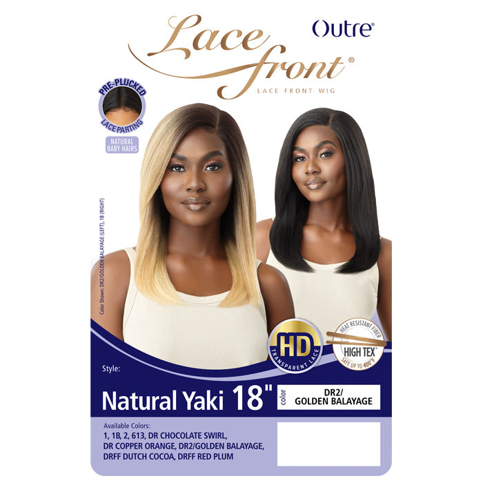 Outre HD Transparent Lace Front Wig - NATURAL YAKI 18