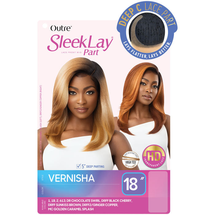Outre Sleek Lay 5" Deep C-Part HD Lace Front Wig - VERNISHA