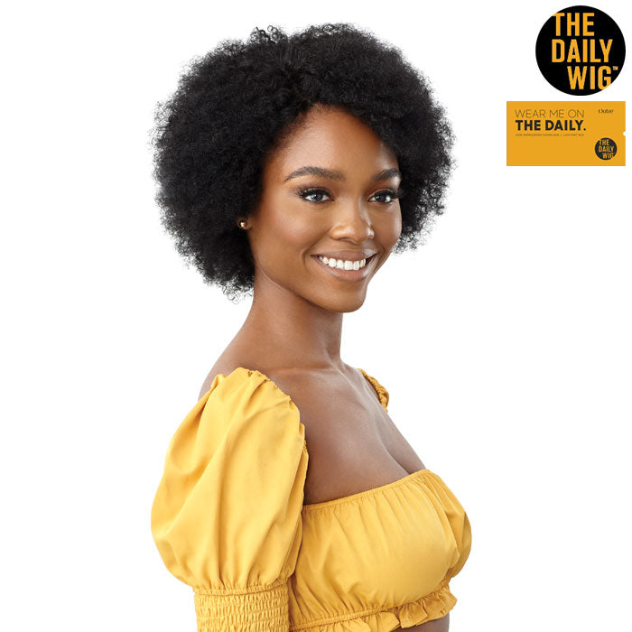 Outre The Daily Wig 100% Unprocessed Human Hair Lace Part Wig - NATURAL AFRO