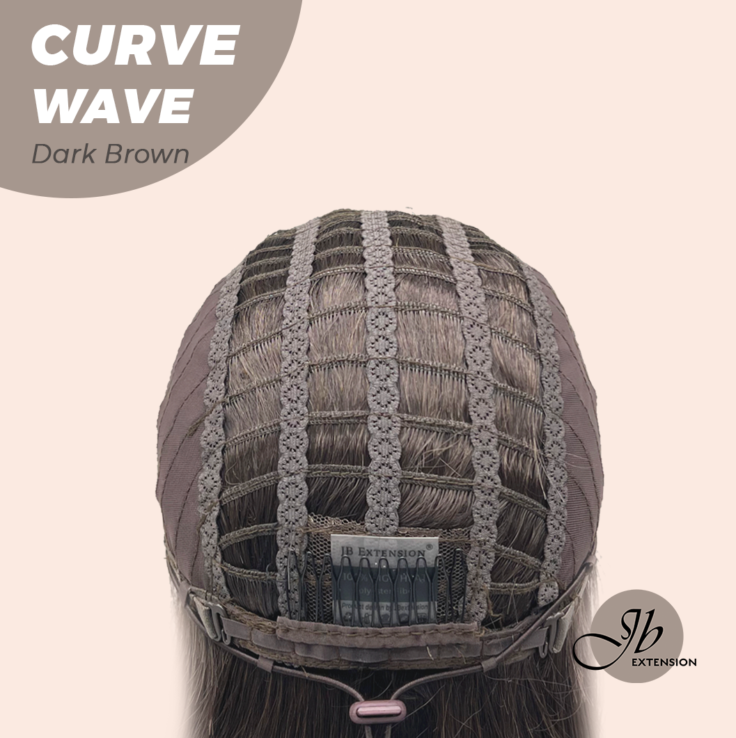JBEXTENSION 26 Inches Long Wave Dark Brown Headband Wig CURVE WAVE - DARK BROWN