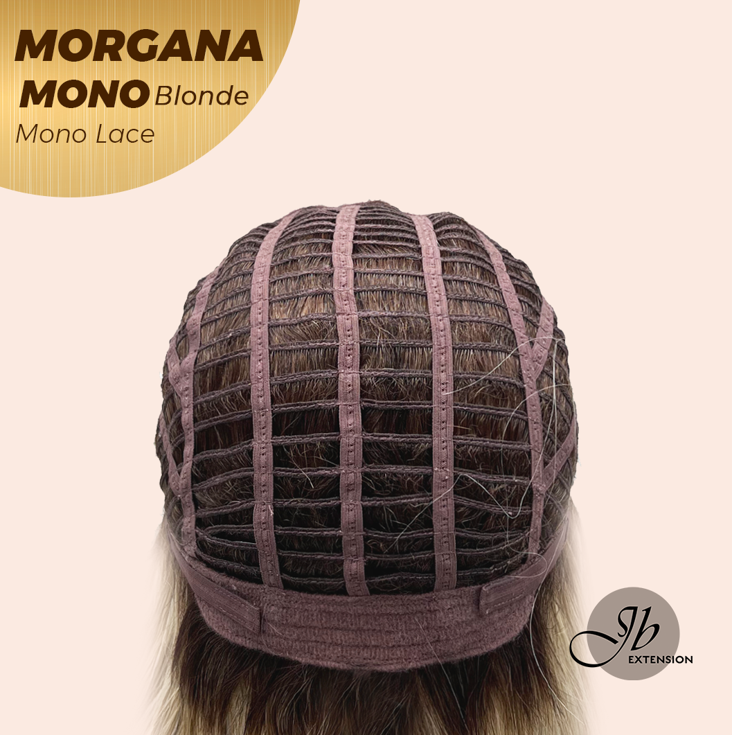JBEXTENSION MORGANA MONO Monofilament Handmade Wig 6X5 Full Monofilament Hand Tied Top Wig 13 Inches Blonde Mono Lace Wig With Anti-slip Silicone Strips Glueless Wig MORGANA MONO LONDE【BENDY EAR TABS】