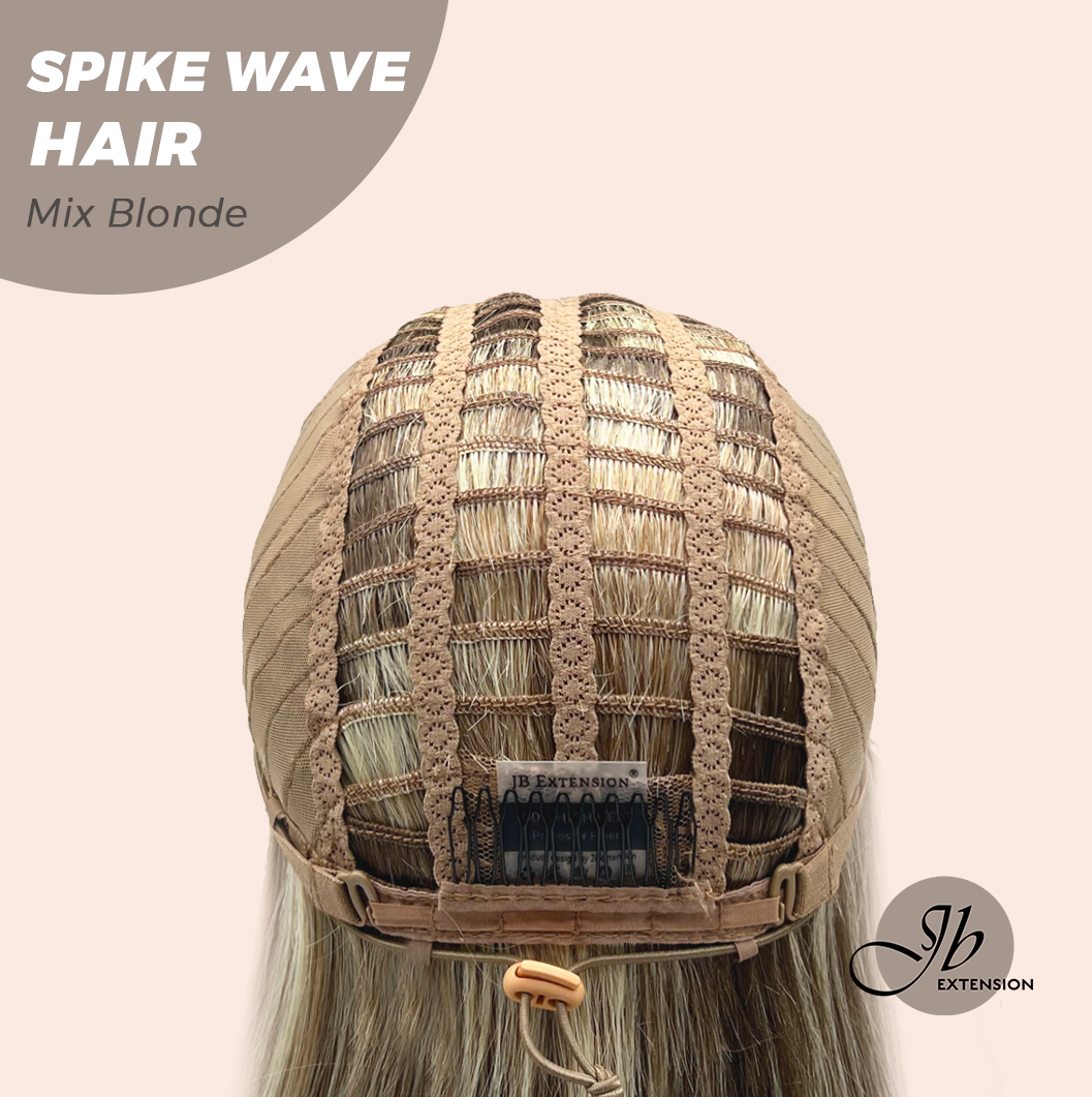 JBEXTENSION 24 Inches Long Curly Hair Mix Blonde Headband Wig SPIKE WAVE HAIR - MIX BLONDE