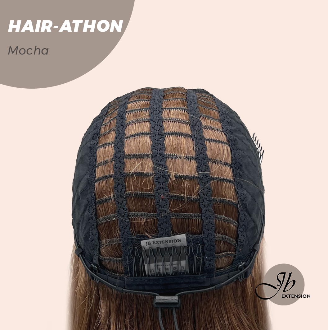 JBEXTENSION 18 Inches Curly Mocha Headband Wig HAIR-ATHON - MOCHA