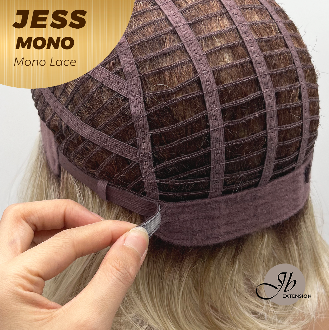 [PRE-ORDER] JBEXTENSION JESS MONO Monofilament Handmade Wig 6X5 Full Monofilament Hand Tied Top Wig 10 Inches Blonde Mono Lace Wig With Anti-slip Silicone Strips Glueless Wig JESS MONO【BENDY EAR TABS】