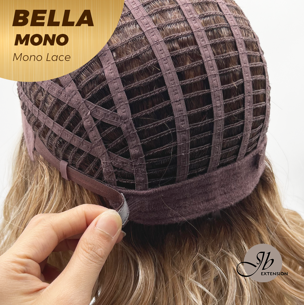 [PRE-ORDER] JBEXTENSION BELLA MONO Monofilament Handmade Wig 6X5 Full Monofilament Hand Tied Top Wig 15 Inches Peach Blonde Mono Lace Wig With Anti-slip Silicone Strips Glueless Wig BELLA MONO【BENDY EAR TABS】