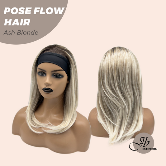 JBEXTENSION 18 Inches Ash Blonde Headband Wig POSE FLOW HAIR - ASH BLONDE