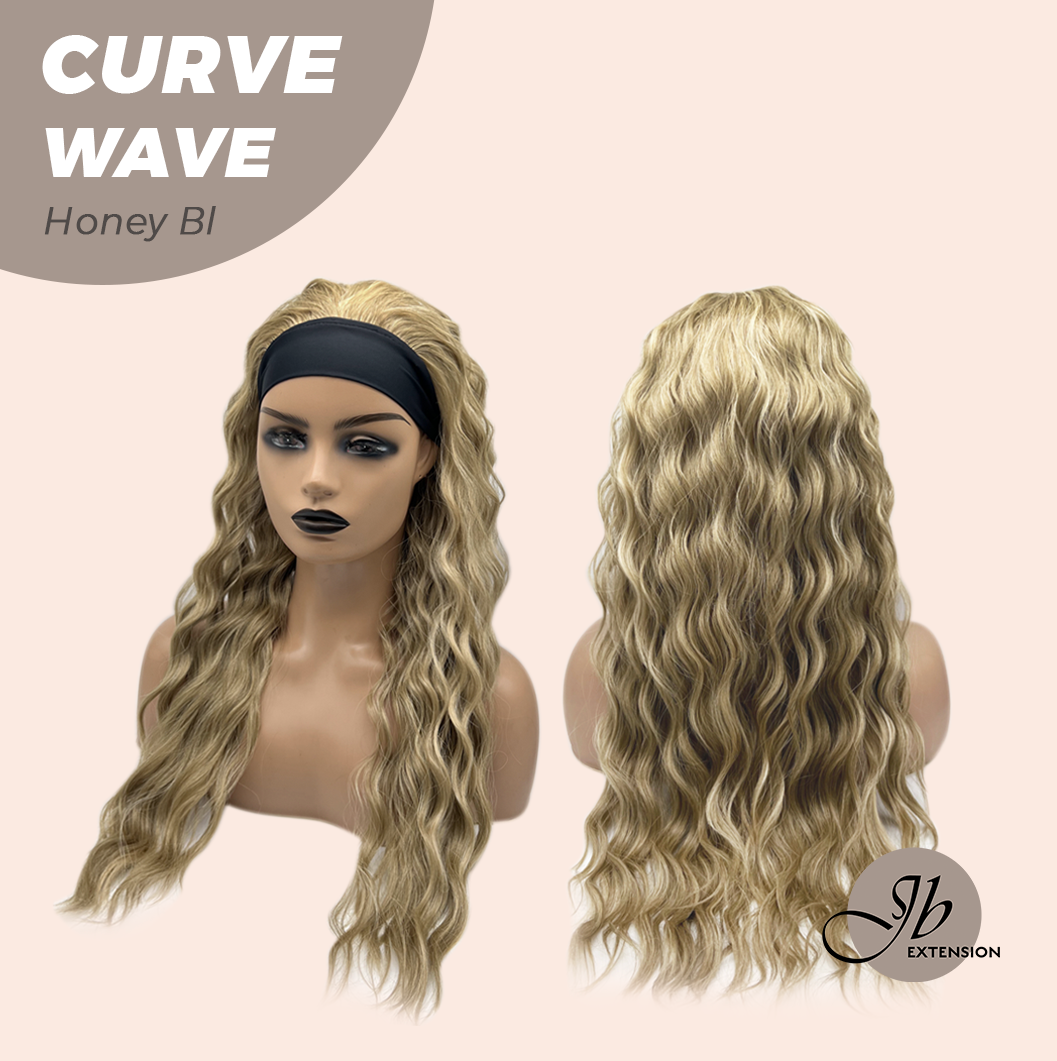 JBEXTENSION 26 Inches Long Wave Honey Blonde Headband Wig CURVE WAVE - HONEY BLONDE