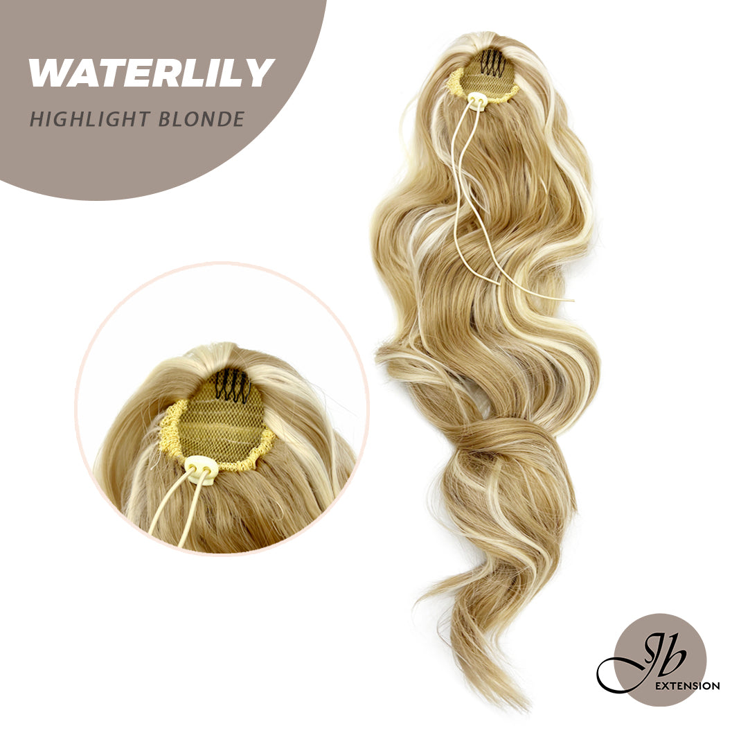 JBEXTENSION 22 Inches Ponytail Coulisse Curly WATERLILY